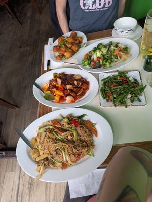 Vegan dishes at Saigon 68 at Saigon68 in Sheffield