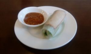 Rice paper roll at Hoan Hy in Nha Trang