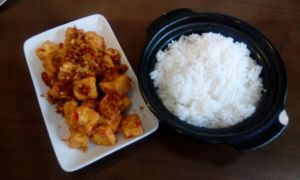 Fried Tofu in chilli and garlic at Hoan Hy in Nha Trang