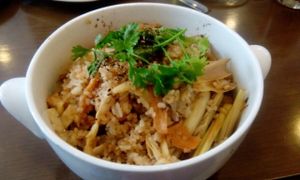 Fried rice with asparagus at Hoan Hy in Nha Trang