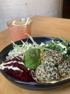 Green Falafel bowl  at Ruby Lane Wholefoods in Manly