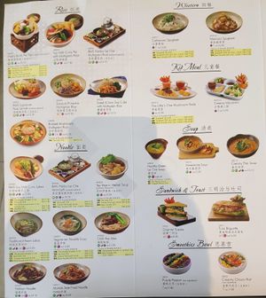 Menu at BMS Organics in Penang