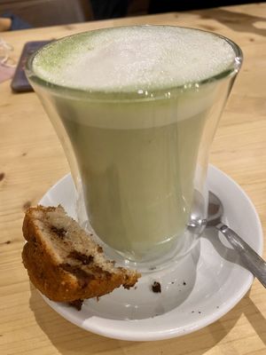 Matcha latte  at Mie Vie in Ghent