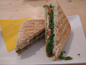 Panini caprese at Mie Vie in Ghent