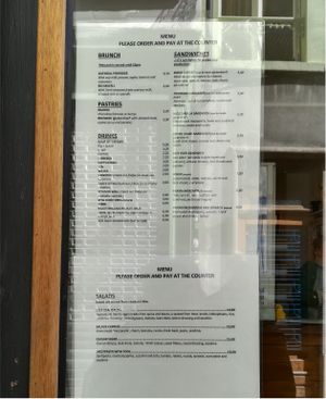 English menu at Mie Vie, may 2018 at Mie Vie in Ghent