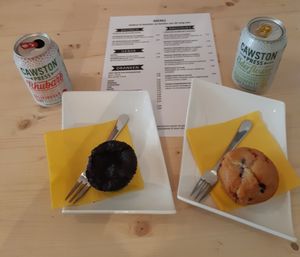 Brownie en muffin at Mie Vie in Ghent