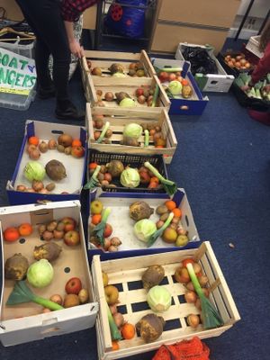 Weekly vegbag at The Corner in Aberdeen