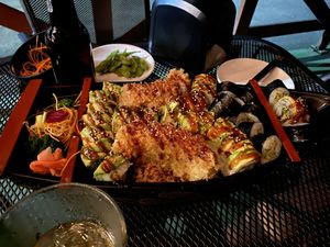 Barco de sushi vegano at Kappa Sushi in La Fortuna