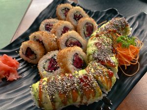 Delicious rolls  at Kappa Sushi in La Fortuna