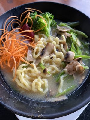 Vegan ramen at Kappa Sushi in La Fortuna