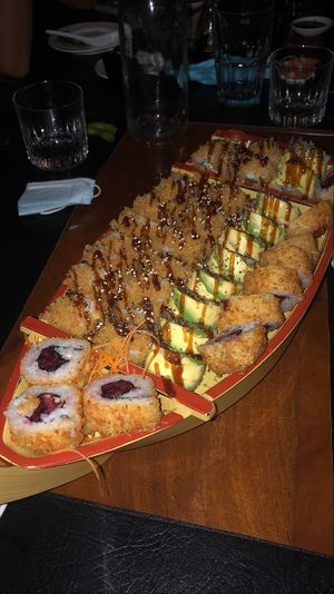 vegan sushi boat 🍣 🍱  at Kappa Sushi in La Fortuna