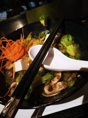 Sopa Ramen Vegana at Kappa Sushi in La Fortuna