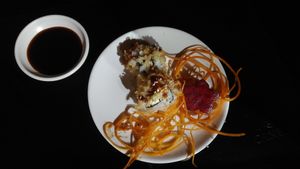 Crispy vegano at Kappa Sushi in La Fortuna