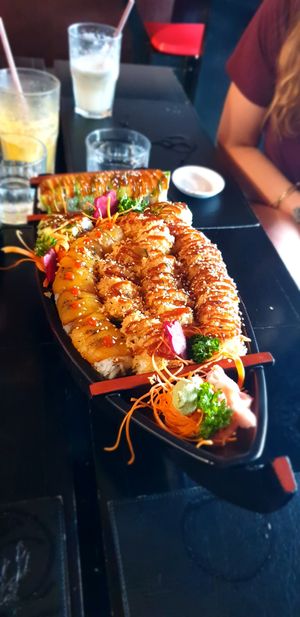 Sushi Boat at Kappa Sushi in La Fortuna