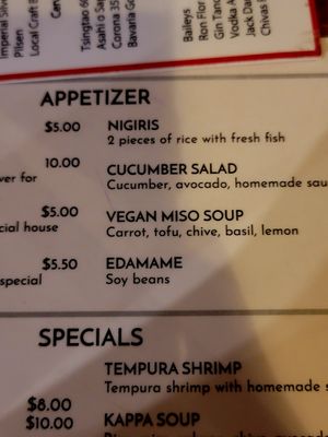  at Kappa Sushi in La Fortuna