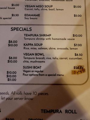  at Kappa Sushi in La Fortuna