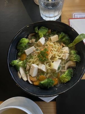 Vegan ramen. Sadly disappointing😒  at Kappa Sushi in La Fortuna