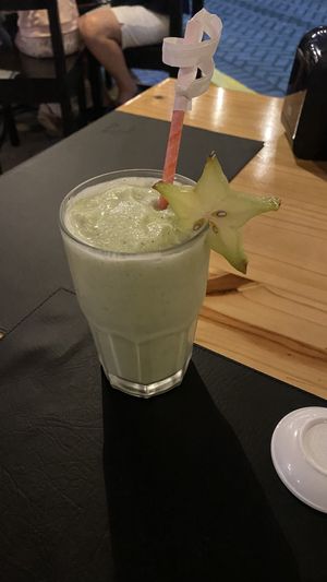 Virgen green lagoon (coconut and mint)  at Kappa Sushi in La Fortuna