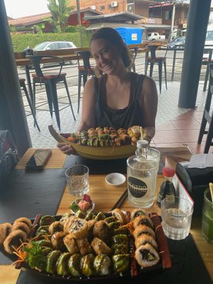 at Kappa Sushi in La Fortuna