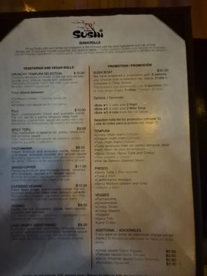  at Kappa Sushi in La Fortuna