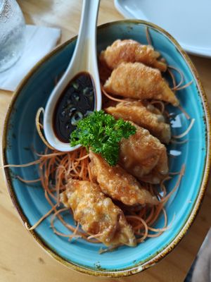 Kimchi Gyoza/Dumplings at Kappa Sushi in La Fortuna
