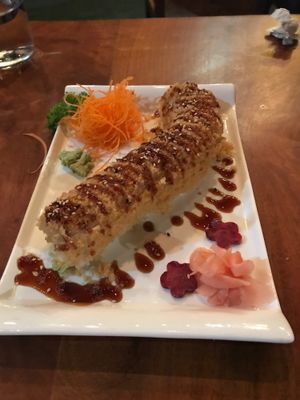 Crispy vegan at Kappa Sushi in La Fortuna