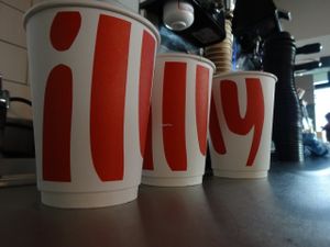 Illy Coffee is served here.  at Riverside Cafe in Leicester