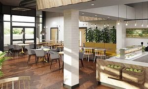 Interior at Riverside Cafe in Leicester