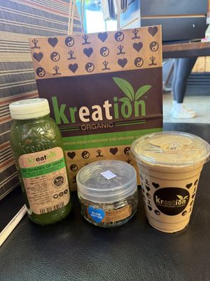   at Kreation Organic Juicery in West Hollywood
