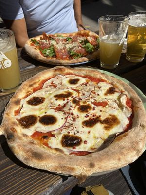 Pizza number 8 made vegan (the  top one is not vegan)  at Omnipollos Hatt in Stockholm