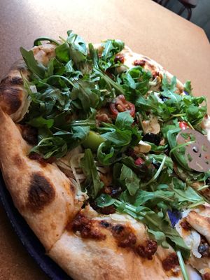 Vegan Pizza at Omnipollos Hatt in Stockholm