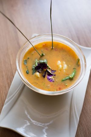 The best quinoa soup I've had in South America, hands down.  at Loving Hut in Cusco