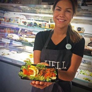 How about some vegan-salmon sandwiches? :)  at Well  in Helsinki