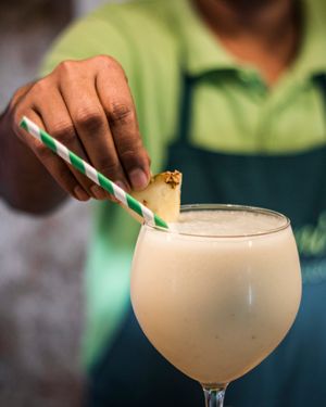 Piña Colada at Organi Chiado in Lisbon