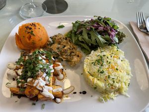 Tofu at Organi Chiado in Lisbon