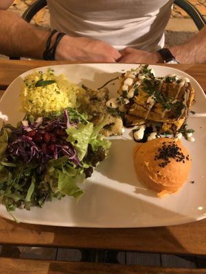 Braised tofu  at Organi Chiado in Lisbon