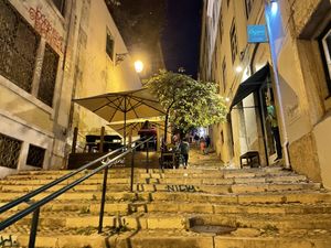 The terrasse at Organi Chiado in Lisbon