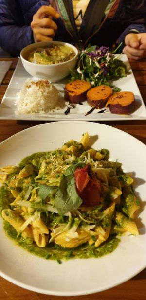 Pasta & Curry at Organi Chiado in Lisbon