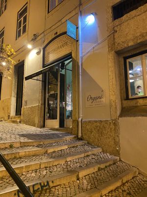 Here we are at Organi Chiado in Lisbon