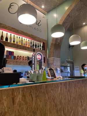 Bar at Organi Chiado in Lisbon