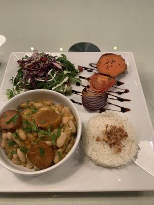 Traditional bean stew  at Organi Chiado in Lisbon