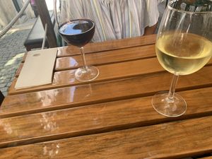 House wine. Pretty good at €3.50  at Organi Chiado in Lisbon