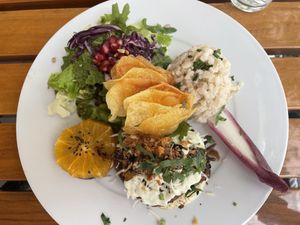 Veggie burger   at Organi Chiado in Lisbon