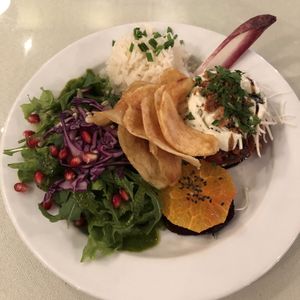 Main dish  at Organi Chiado in Lisbon