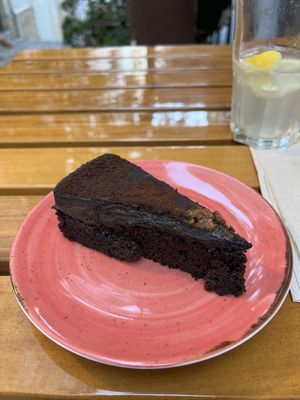 Chocolate cake  at Organi Chiado in Lisbon