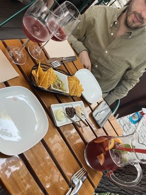 Nachos and pate!  at Organi Chiado in Lisbon