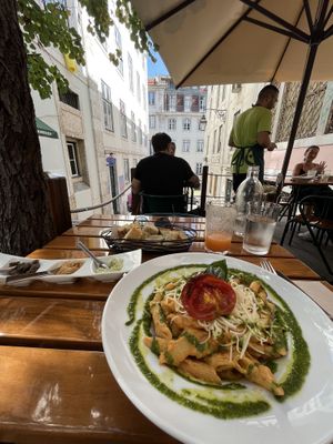 Penne pasta   at Organi Chiado in Lisbon