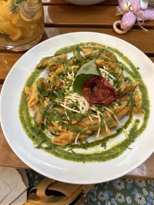 The most delicious penne I’ve ever tasted  at Organi Chiado in Lisbon