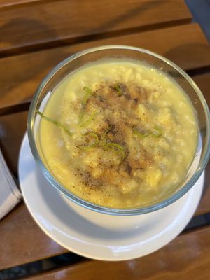 Creamy sweet rice  at Organi Chiado in Lisbon