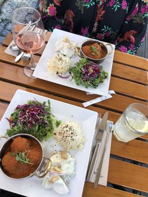 prato do dia: almôndegas de seitan   at Organi Chiado in Lisbon